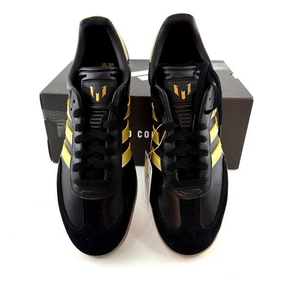 Adidas Unisex Core Black Gum Samba Messi Indoor Soccer Size M10 W11 - Picture 5 of 12